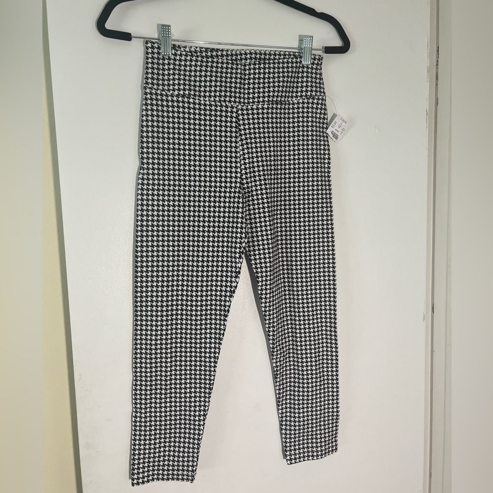 J. Crew Black and White Skinny Pants